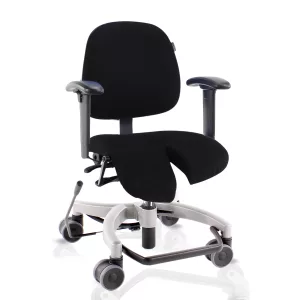 Siège de bureau ergonomique Coxit avec assise spéciale pour positionnement dissocié des jambes