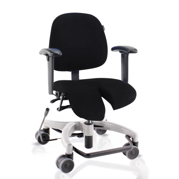 Siège de bureau ergonomique Coxit avec assise spéciale pour positionnement dissocié des jambes