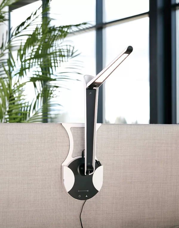 Éclairage d'appoint lampe Tulip pour poste de travail bureautique